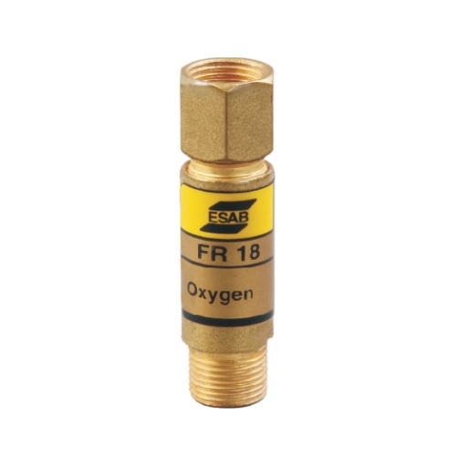 ESAB Flash Back Arrestors FR 18 Single For Oxygen, 4300100426